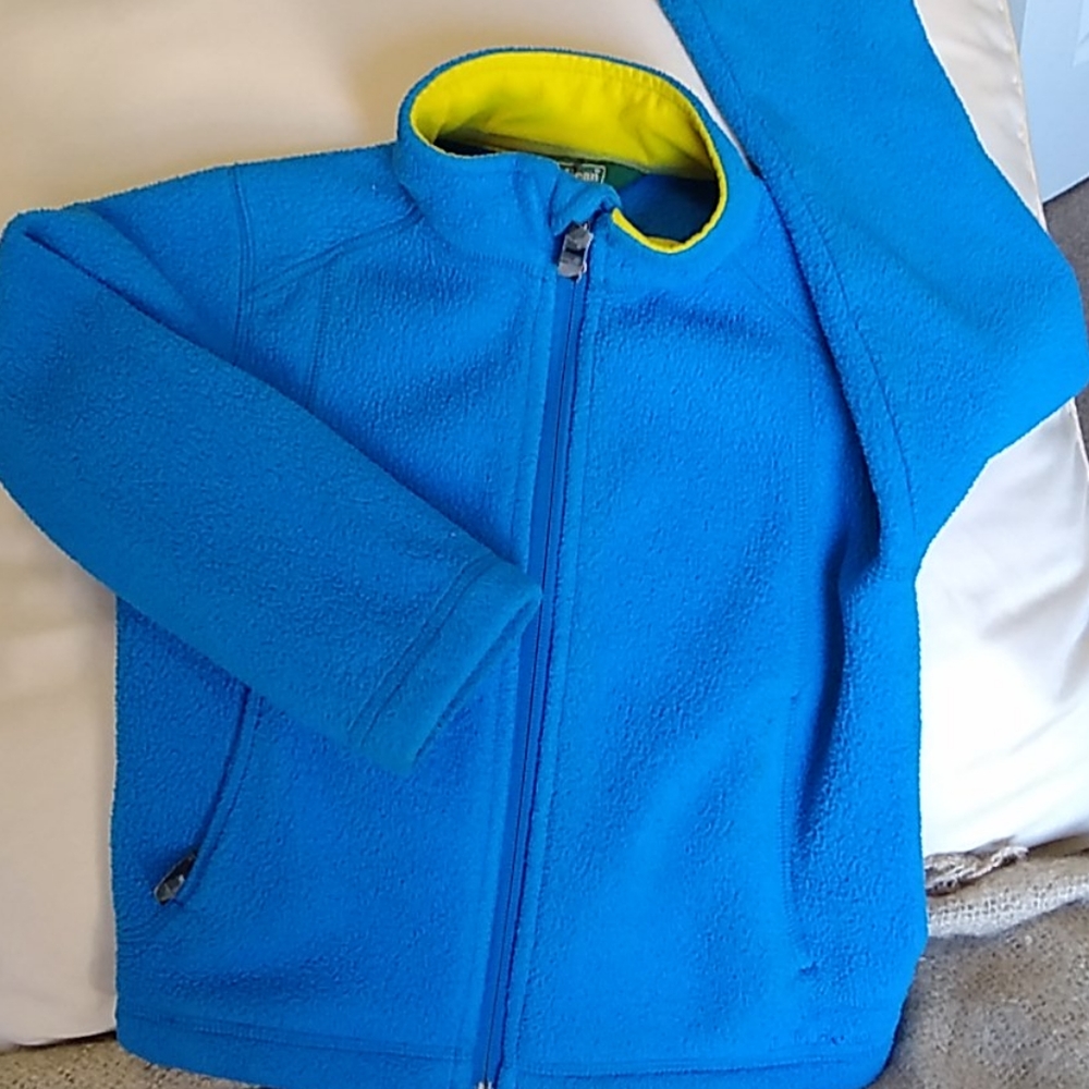 LL BEAN bright blue fleece